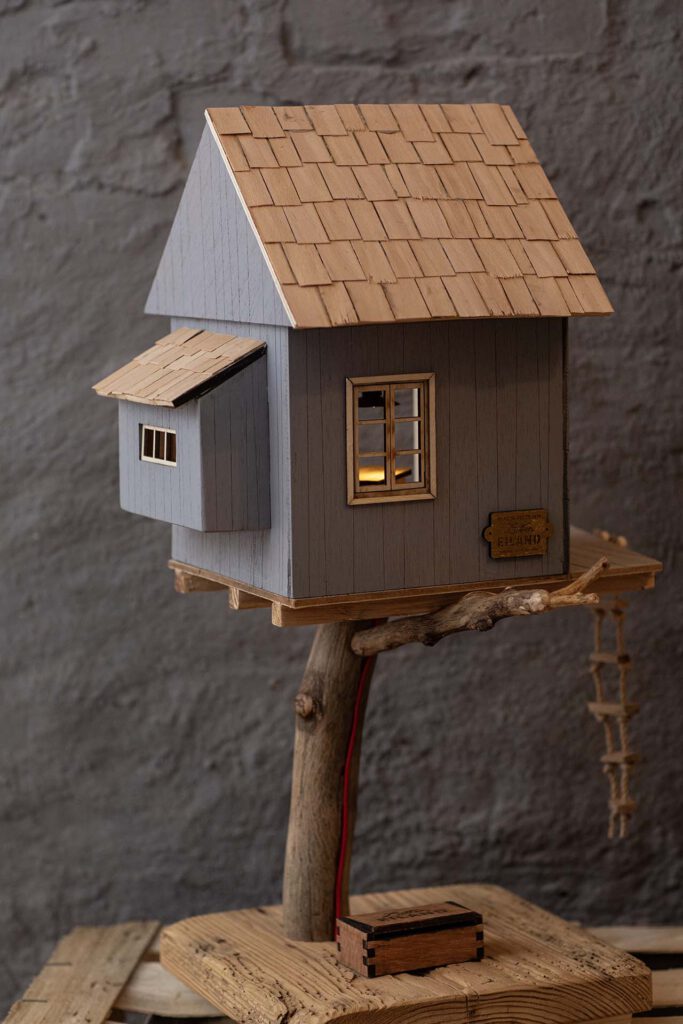 Lütten Eiland Rügen Puppenhaus Objekt, Meile, design, Upcycling, Spielzeug, Kunst,